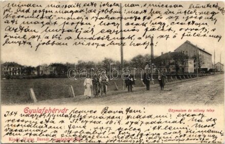 1902 Gyulafehérvár, Karlsburg, Alba Iulia; Gőzmalom és villanytelep. Weisz Bernát kiadása / mill and electric power plant