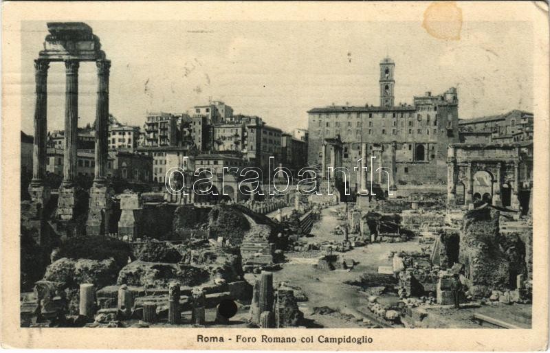 Roma, Rome; Foro Romano col Campidoglio (EK)