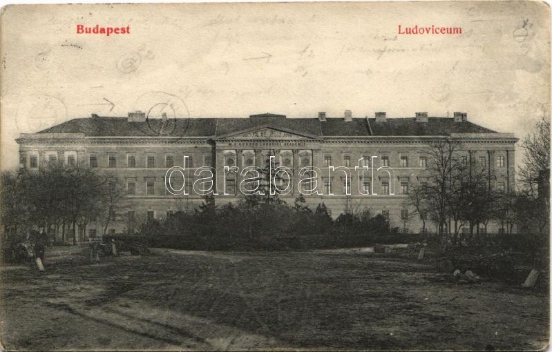 1910 Budapest VIII. M. kir. Honvéd Ludovika Akadémia / Ludoviceum / Hungarian military academy (EK)