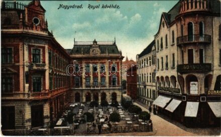 Nagyvárad, Oradea; Royal kávéház, fogorvos, Duna biztosító társaság / cafe, dentist, insurance company