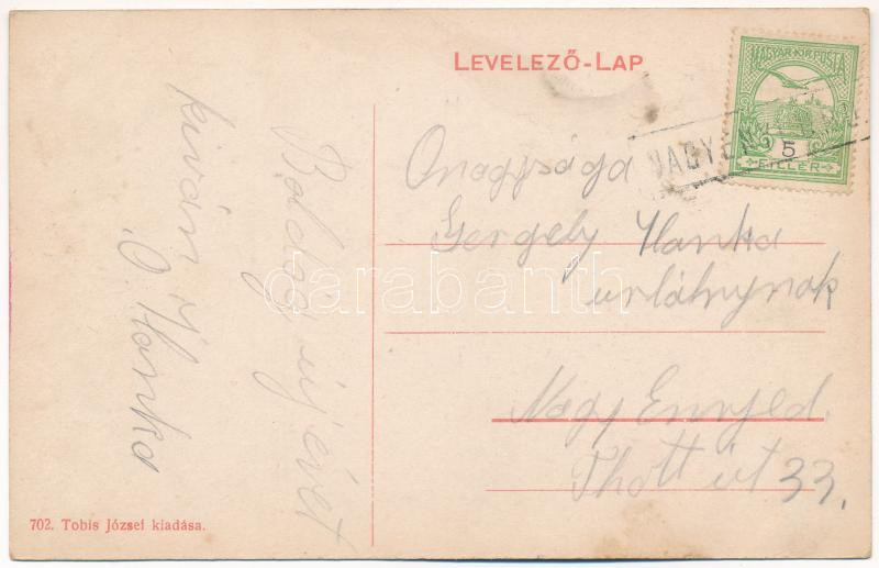 Marosújvár, Ocna Muresului, Ocna Mures; Kincstári vendéglő. Tobis József kiadása 702. / treasury restaurant - Image 2