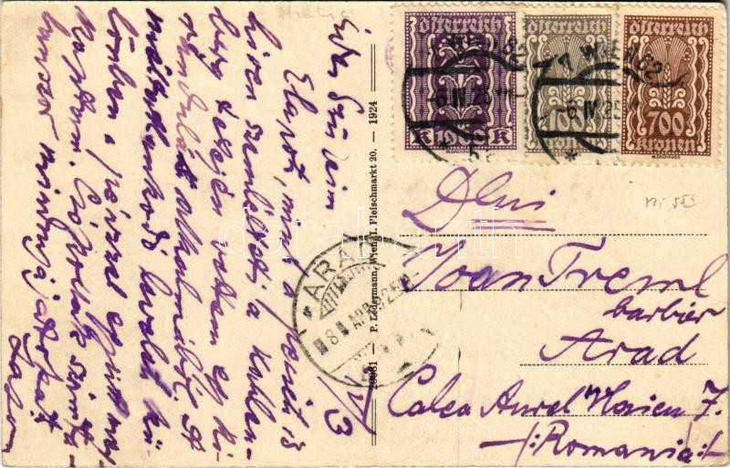 1925 Wien, Vienna, Bécs XIX. Kahlenberg, Stefanie Warte, Carl Pretscher Photograph / look out tower, street, shops - Image 2
