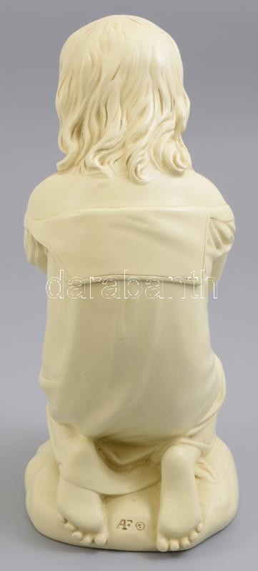 Bibliás lány. Műgyanta őrlemény szobor 24 cm - Image 3