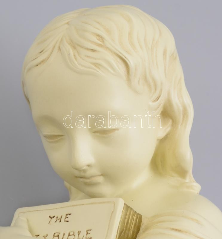 Bibliás lány. Műgyanta őrlemény szobor 24 cm - Image 4