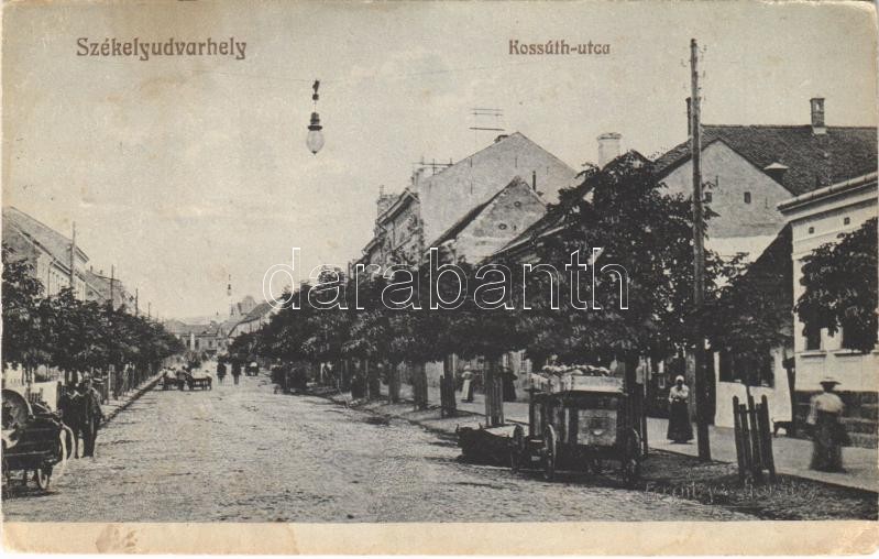Székelyudvarhely, Odorheiu Secuiesc; Kossuth utca / street (EK)