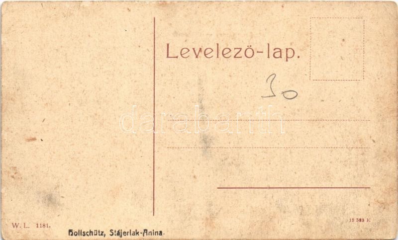 Stájerlak, Steierlak, Stájerlakanina, Steierdorf, Anina; W.L. 1181. Hollschütz (EK) - Image 2
