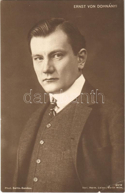 Ernst von Dohányi. Phot. Sellin-Sandau / Ernő Dohnányi (EK)