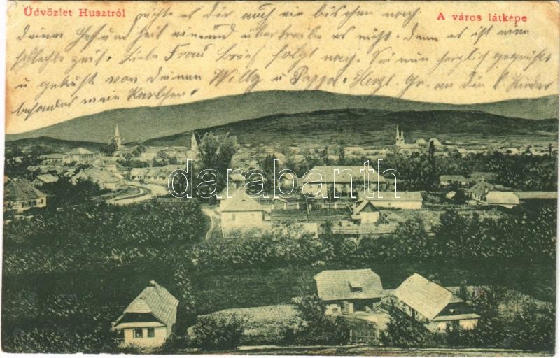 1915 Huszt, Chust, Khust; Ausländer Ignác kiadása. W.L. (?) 1907. (fl)