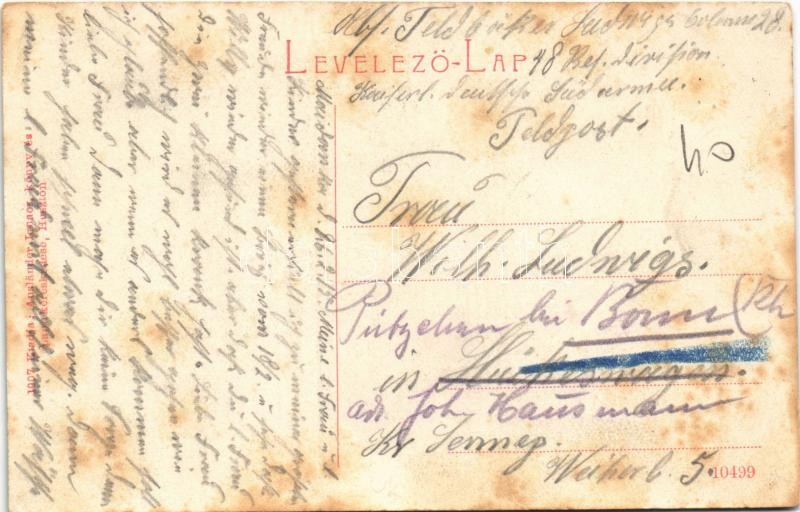 1915 Huszt, Chust, Khust; Ausländer Ignác kiadása. W.L. (?) 1907. (fl) - Image 2