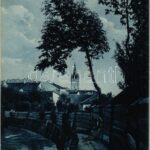 1913 Eperjes, Presov; Malomárok partja. Divald Károly fia / riverside by the mill