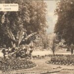 1909 Pozsony, Pressburg, Bratislava; Ligeti díszkert / Aupark / park