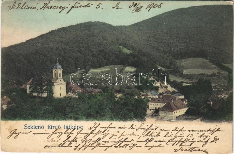 1905 Szklenófürdő, Sklené Teplice;