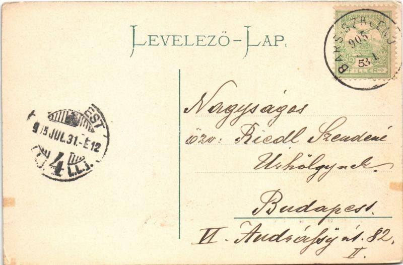1905 Szklenófürdő, Sklené Teplice; - Image 2