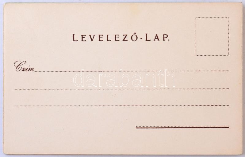 Budapest. Négy részes kihajtható litho panorámalap / 4-tiled folding litho panoramacard. Rigler J.E. rt. - Image 3
