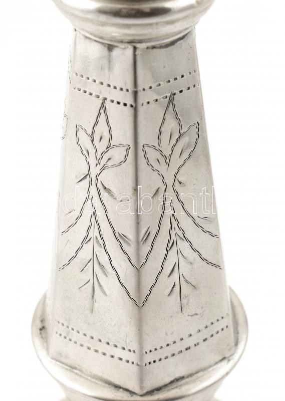 Ezüst (Ag) Gyertyatartó. Jelzett. nettó: 364 g, m: 36 cm - Image 3