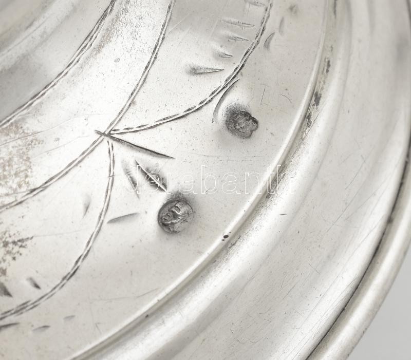 Ezüst (Ag) Gyertyatartó. Jelzett. nettó: 364 g, m: 36 cm - Image 4