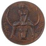 Lapis András (1942-) 1984. 'Bika Taurus / BUÉK' Br emlékérem (41mm) T:1- - Image 2