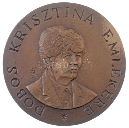 Szabó Imrefia Béla (1952- ) DN 'Dobos Krisztina Emlékérem / Pedagógusok a Kisiskoláért' kétoldalas, öntött Br emlékérem (96mm) T:1-
