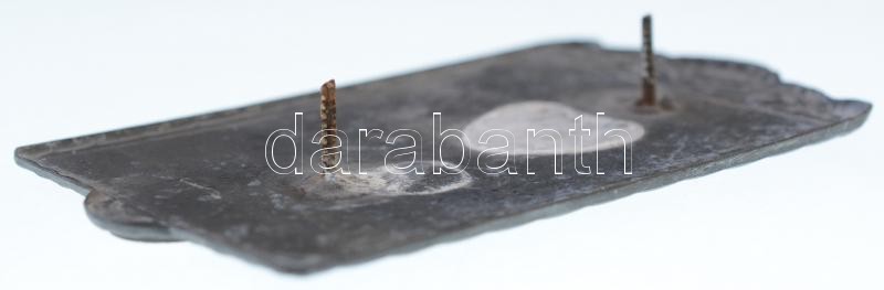 DN 'ELŐRE SE' zománcbetétes, kerékpár sport Zn plakett, hátoldalon márvány- / faltalphoz kialakított csavarmenetekkel (88x50mm) T:1-,2 - Image 2