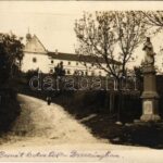 1916 Berezsani, Brzezány, Berezhany; Szt. Bernát kolostor, szobor / monastery. photo