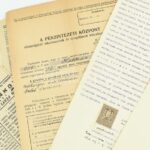 Vegyes papírrégiség tétel, hivatalos iratok, újságkivágások - Image 2