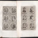 cca 1800 55 db uralkodókat, híres embereket ábrázoló rézmetszetű illusztrált tábla 17x11 cm és dupla méretben - Image 3