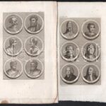 cca 1800 55 db uralkodókat, híres embereket ábrázoló rézmetszetű illusztrált tábla 17x11 cm és dupla méretben - Image 4