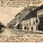 1906 Kaposvár, Fő utca, Müller Pál cipész, Fenyvesi Béla üzlete és saját kiadása (EB)