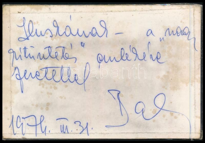 Lukács Margit (1914-2002) színésznő autográf dedikálással ellátott fotó laminálva - Image 2