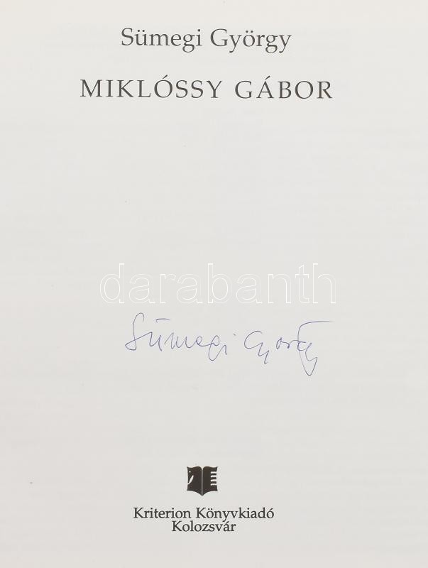 Miklóssy Gábor (1912-1998): Móricz Zsigmond portréja. Tus, papír, jelzés nélkül. Reprodukálva: Sümegi György: Miklóssy Gábor. Kolozsvár, 2009. Kriterion, 32. o. Üvegezett fakeretben. 26,5x19 cm. A tételhez tartozik a szerző, - Image 3