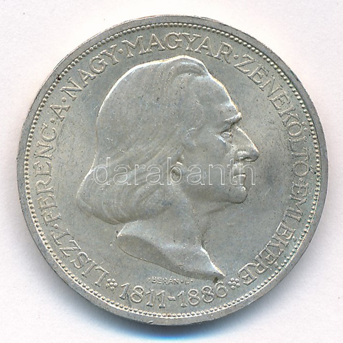1936. 2P Ag 'Liszt' T:1-,2 kis patina Adamo P7.3