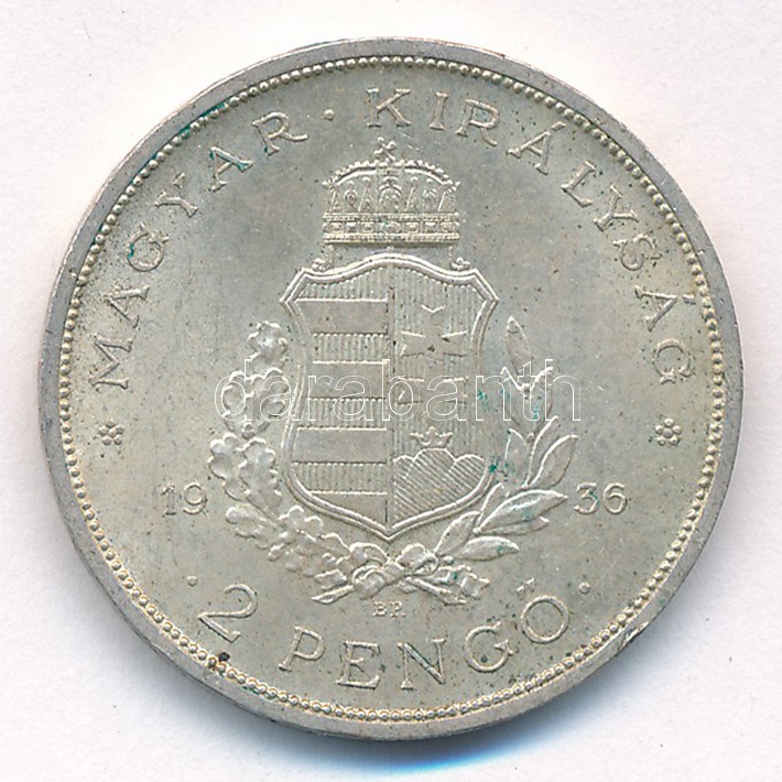 1936. 2P Ag 'Liszt' T:1-,2 kis patina Adamo P7.3 - Image 2