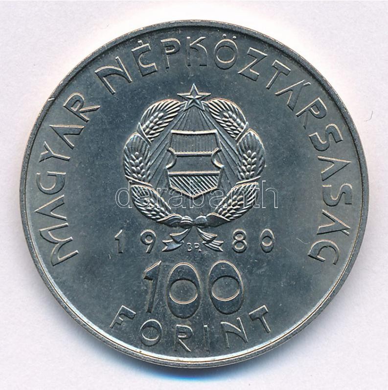 1980. 100Ft Cu-Ni 'Szovjet-magyar közös űrrepülés' T:1- Adamo EM61 - Image 2
