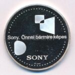 2004. '10 éves a Sony Hungária Kft. 1994-2004 / Sony. Önnel bármire képes' jelzett Ag emlékérem (31,52g/0.999/42,5mm) T:1 (eredetileg PP) fo., patina - Image 2