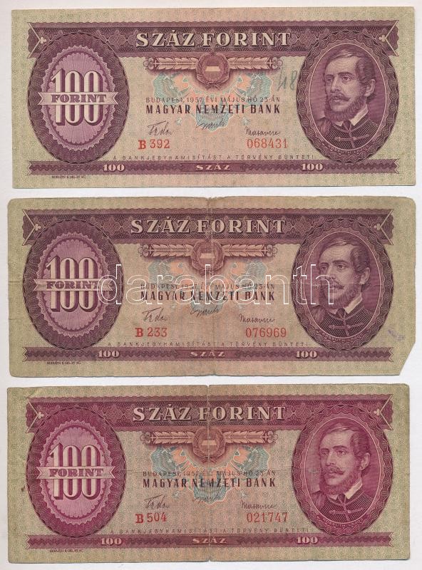 1957. 100Ft (5x) T:III,III- Adamo F29
