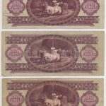 1957. 100Ft (5x) T:III,III- közte szép papír Adamo F29 - Image 2