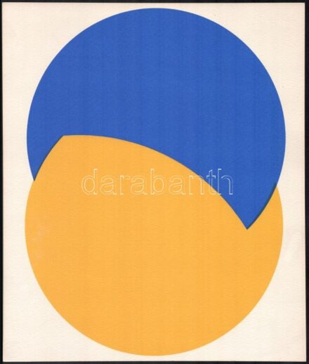 Fajó János (1937-2018): Körmetszés. Szitanyomat, papír. Hátoldalán pecséttel jelzett. 34,5x29 cm.