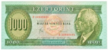 1983. november 10. 1000Ft 'D 23933335' T:I / Hungary November 10,1983.1000 Forint 'D 23933335' C:UNC Adamo F45.2