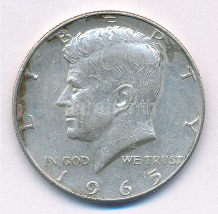 Amerikai Egyesült Államok 1965. 1/2$ Ag 'Kennedy' T:1-,2 patina USA 1965. 1/2 Dollar Ag 'Kennedy' C:AU,XF patina Krause KM#202a
