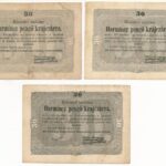 1849. 30kr 'Kossuth bankó' (3x) T:III,III- Adamo G103