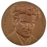 DN 'Somogyi Imre 1902-1947 / Kertbarát és Kistenyésztő Mozgalomért' kétoldalas, öntött bronz emlékérem eredeti tokban (98mm) T:1-