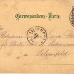 1898 (Vorläufer) Kaltenleutgeben, general view. Karl Schwidernoch Art Nouveau, floral, litho (EK) - Image 2