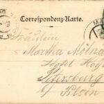 1905 Mariánské Lázne, Marienbad; Hotel Stern. Art Nouveau, floral, litho (EK) - Image 2