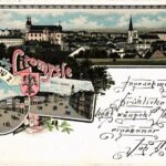 1898 (Vorläufer) Litomysl, Horni Námesti, Dolni Námesti. Art Nouveau, floral, litho (EK)