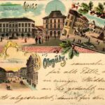 1898 (Vorläufer) Olomouc, Olmütz; Franz Josefplatz, Nieder-Ring, Ober-Ring. O.Z.M. Art Nouveau, floral, litho (EK)