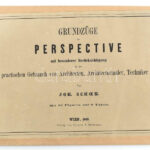 [Johann Schön] Joh. Schoen: Grundzüge der Perspective mit besonderer Besichtigung für den praktischen gebrauch von Architekten, Architekturmaler, Techniker etc. Wien, 1863. Förstner és Bartelmus. Mit 99 Figuren auf 9 Tafeln. 32p + 9 tt - Image 4