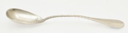 Ezüst (Ag) dísz kanál, h: 11,5cm, jelzett, nettó:9,58g