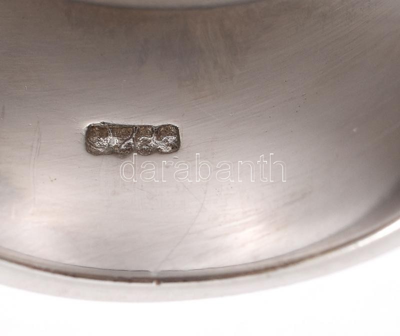 Ezüst (Ag) köves gyűrű, m: 59, jelzett, bruttó:7,31g - Image 3