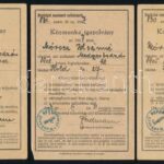 1947 5db Közmunka igazolvány, polgári személyi lap Orosháza