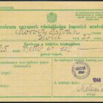 3 db 1944 októberi cukorjegy tasakok és petróleum utalvány - Image 2